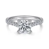 Outlet Gabriel & Co. Erica - 14K White Gold Round Diamond Engagement Ring