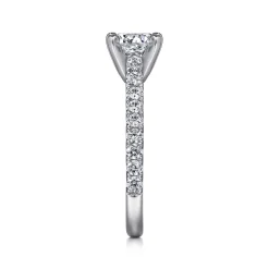 Outlet Gabriel & Co. Erica - 14K White Gold Round Diamond Engagement Ring