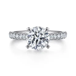 Gabriel & Co. Erica - Platinum Round Diamond Engagement Ring