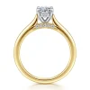 Best Gabriel & Co. Ericka - 14K White and Yellow Gold Oval Diamond Engagement Ring