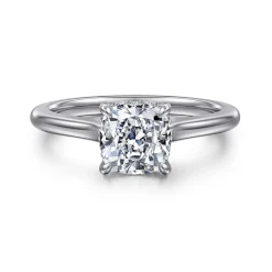Gabriel & Co. Ericka - 14K White Gold Cushion Cut Diamond Engagement Ring