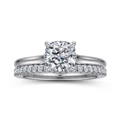Gabriel & Co. Ericka - 14K White Gold Cushion Cut Diamond Engagement Ring
