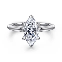 Clearance Gabriel & Co. Ericka - 14K White Gold Marquise Shape Diamond Engagement Ring