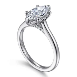 Clearance Gabriel & Co. Ericka - 14K White Gold Marquise Shape Diamond Engagement Ring