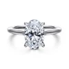 Online Gabriel & Co. Ericka - 14K White Gold Oval Diamond Engagement Ring