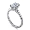 Sale Gabriel & Co. Ericka - 14K White Gold Oval Diamond Engagement Ring