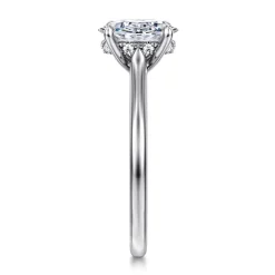 Sale Gabriel & Co. Ericka - 14K White Gold Oval Diamond Engagement Ring