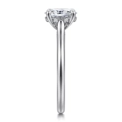 Outlet Gabriel & Co. Ericka - 14K White Gold Oval Diamond Engagement Ring