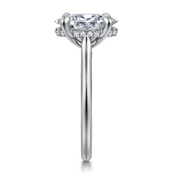 Online Gabriel & Co. Ericka - 14K White Gold Oval Diamond Engagement Ring