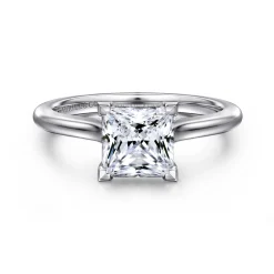 Outlet Gabriel & Co. Ericka - 14K White Gold Princess Cut Diamond Engagement Ring