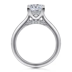 Outlet Gabriel & Co. Ericka - 14K White Gold Princess Cut Diamond Engagement Ring