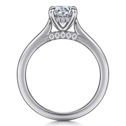 Gabriel & Co. Ericka - 14K White Gold Round Diamond Engagement Ring