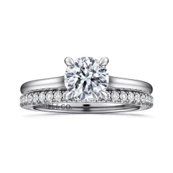 Gabriel & Co. Ericka - 14K White Gold Round Diamond Engagement Ring