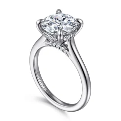 Online Gabriel & Co. Ericka - 14K White Gold Round Diamond Engagement Ring