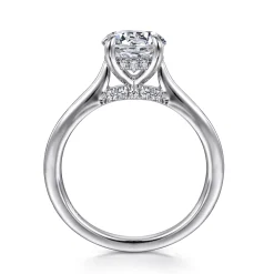 Outlet Gabriel & Co. Ericka - 14K White Gold Round Solitaire Diamond Engagement Ring