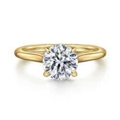 Online Gabriel & Co. Ericka - 14K Yellow Gold Round Diamond Engagement Ring