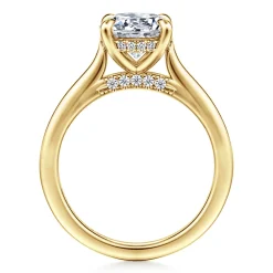 Gabriel & Co. Ericka - 14K Yellow Gold Round Diamond Engagement Ring