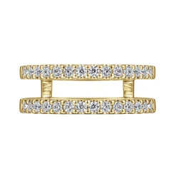 Outlet Gabriel & Co. Esmeralda - 14K Yellow Gold Diamond Ring Enhancer - 0.5 ct