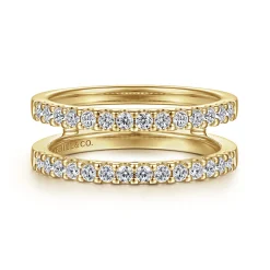 Outlet Gabriel & Co. Esmeralda - 14K Yellow Gold Diamond Ring Enhancer - 0.5 ct