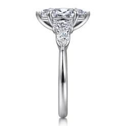 Sale Gabriel & Co. Estefani - 14K White Gold Marquise Shape Diamond Engagement Ring