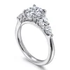 Discount Gabriel & Co. Estefani - 14K White Gold Round Diamond Engagement Ring