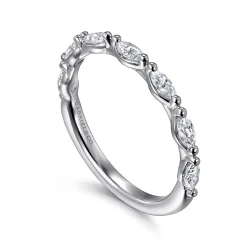 Online Gabriel & Co. Esther - 14K White Gold Marquise Diamond Anniversary Band - 0.5 ct