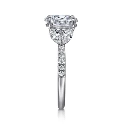 Online Gabriel & Co. Estrelle - 14K White Gold Oval Diamond Engagement Ring
