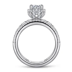 Sale Gabriel & Co. Ethel - 14K White Gold Round Diamond Engagement Ring