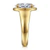 Hot Gabriel & Co. Ettie - 14K Yellow Gold Bezel Prong Oval Diamond Engagement Ring