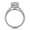 Online Gabriel & Co. Eva - 14K White Gold Emerald Cut Diamond Engagement Ring