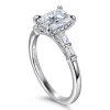 Online Gabriel & Co. Eva - 14K White Gold Radiant Cut Diamond Engagement Ring
