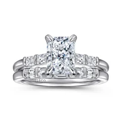 Online Gabriel & Co. Eva - 14K White Gold Radiant Cut Diamond Engagement Ring