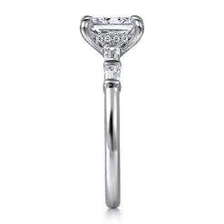 Online Gabriel & Co. Eva - 14K White Gold Radiant Cut Diamond Engagement Ring