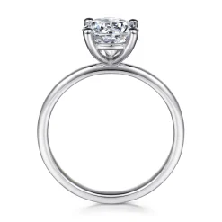 New Gabriel & Co. Evelina - 14K White Gold Round Solitaire Diamond Engagement Ring