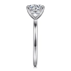 New Gabriel & Co. Evelina - 14K White Gold Round Solitaire Diamond Engagement Ring