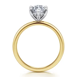 Online Gabriel & Co. Evelina - 14K White-Yellow Gold Marquise Shape Solitaire Diamond Engagement Ring