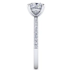 Outlet Gabriel & Co. Evelyn - 14K White Gold Cushion Cut Diamond Engagement Ring