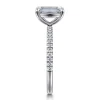 Outlet Gabriel & Co. Evelyn - 14K White Gold Emerald Cut Diamond Engagement Ring