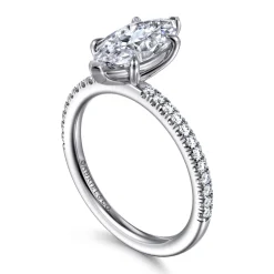 Online Gabriel & Co. Evelyn - 14K White Gold Marquise Shape Diamond Engagement Ring