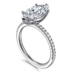 Outlet Gabriel & Co. Evelyn - 14K White Gold Marquise Shape Diamond Engagement Ring