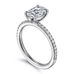 Online Gabriel & Co. Evelyn - 14K White Gold Oval Diamond Engagement Ring