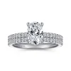 Clearance Gabriel & Co. Evelyn - 14K White Gold Oval Diamond Engagement Ring
