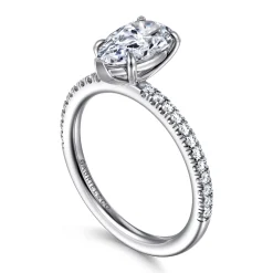 Hot Gabriel & Co. Evelyn - 14K White Gold Pear Shape Diamond Engagement Ring