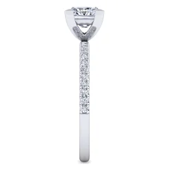 Hot Gabriel & Co. Evelyn - 14K White Gold Princess Cut Diamond Engagement Ring