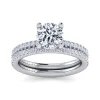 Discount Gabriel & Co. Evelyn - 14K White Gold Round Diamond Engagement Ring