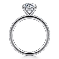 Online Gabriel & Co. Evelyn - 14K White Gold Round Diamond Engagement Ring