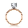 Online Gabriel & Co. Evelyn - 14K White-Rose Gold Round Diamond Engagement Ring