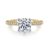 Sale Gabriel & Co. Evelyn - 14K White-Yellow Gold Round Diamond Engagement Ring