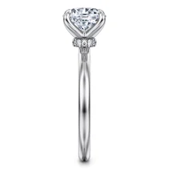 Hot Gabriel & Co. Evelynn - 14K White Gold Round Solitaire Diamond Engagement Ring