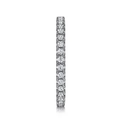 Gabriel & Co. Faenza - 14K White Gold Diamond Eternity Band - 0.5 ct